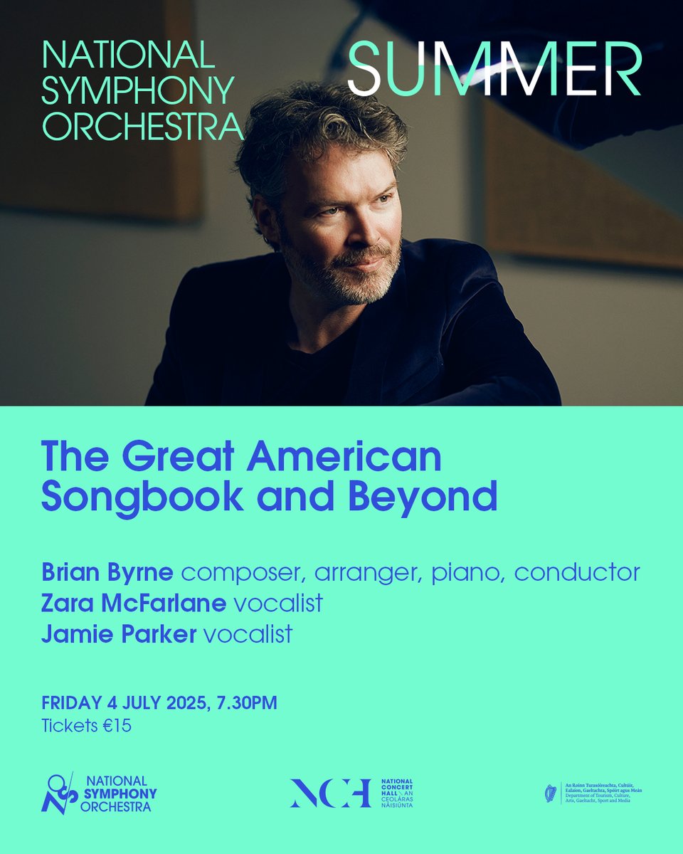 National Symphony Orchestra (@nsorchestrairl) on Twitter photo 🎶 The Great American Songbook reimagined!
From Porter's "Night and Day" to Billy Joel + WORLD PREMIERE by Brian Byrne.
Award-winning vocalists Jamie Parker & Zara McFarlane with the NSO.
📅 Fri, July 4, 7:30pm
📍 <a href="/NCH_Music/">National Concert Hall</a>
🎫 bit.ly/SongbookNSO 🎶 The Great American Songbook reimagined!
From Porter's "Night and Day" to Billy Joel + WORLD PREMIERE by Brian Byrne.
Award-winning vocalists Jamie Parker & Zara McFarlane with the NSO.
📅 Fri, July 4, 7:30pm
📍 <a href="/NCH_Music/">National Concert Hall</a>
🎫 bit.ly/SongbookNSO