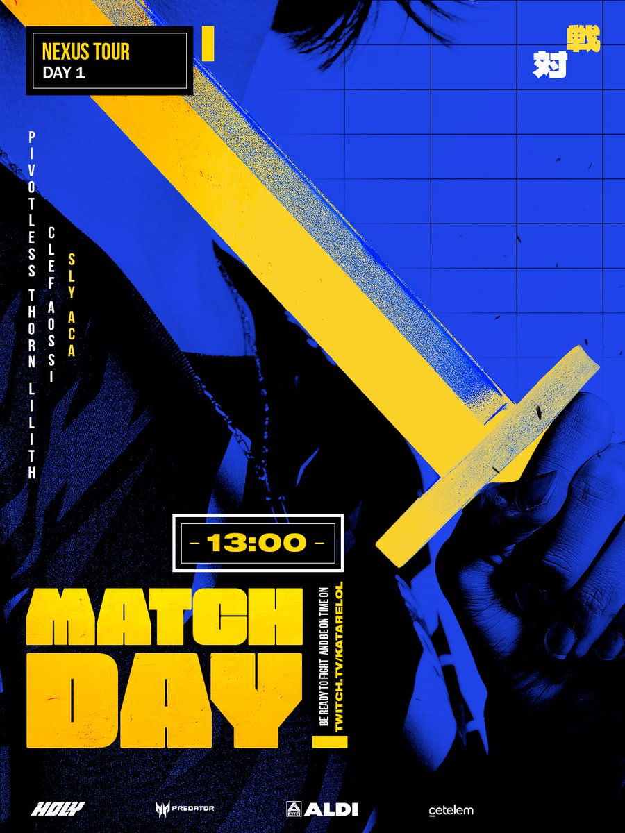 Retour de l'Académie, il faut plier un classique aujourd'hui !

🟨 twitch.tv/KatareLOL
🟦 13H00 - #SLYWIN