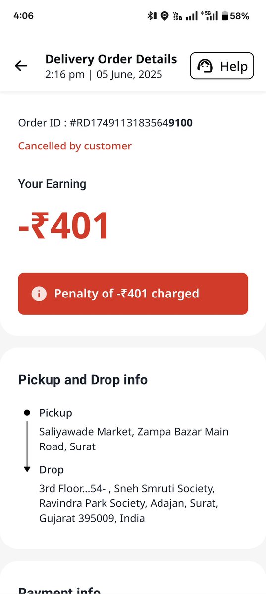 aadesh6419's tweet photo. @rapidobikeapp Customer ne galti ke karan Rapido Captain ka paisa kat lete ... Swiggy ka order dene k baad bolegi Swiggy me baat karo..to hame ye nahi samaj aata ki hum Rapido me kam karte he ki Swiggy...sab k sab cheater he..@rapidobikeapp @Swiggy @SwiggyCares @CP_SuratCity https://t.co/zuOKfuOQ3C