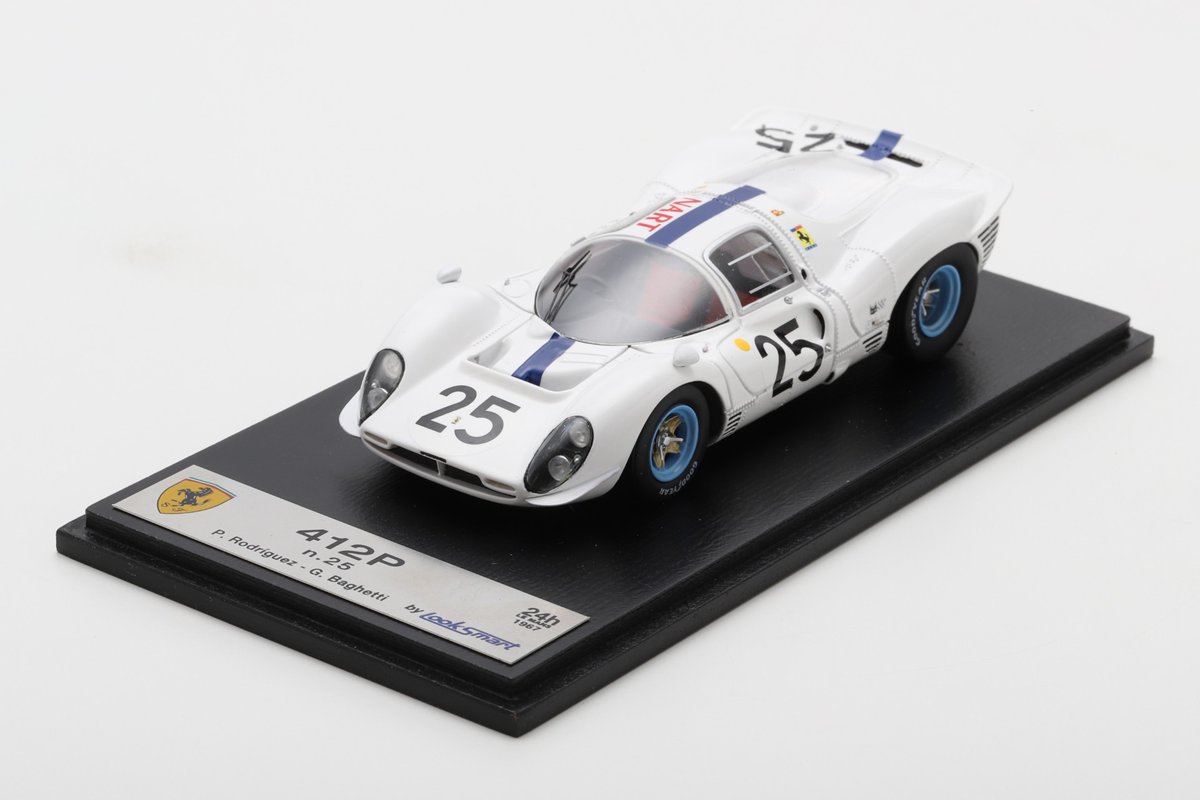 【予約受付】 Looksmart 1/43 Le Mans 24H - June 2025

フェラーリモデルのLooksmart（ルックスマート）から、
1967年のル・マンに参戦したフェラーリ 412P、330 P4が予約開始です。

確実なご購入をお考えの方は事前予約いただくことをお勧めします。

※ご紹介したモデルはSpark