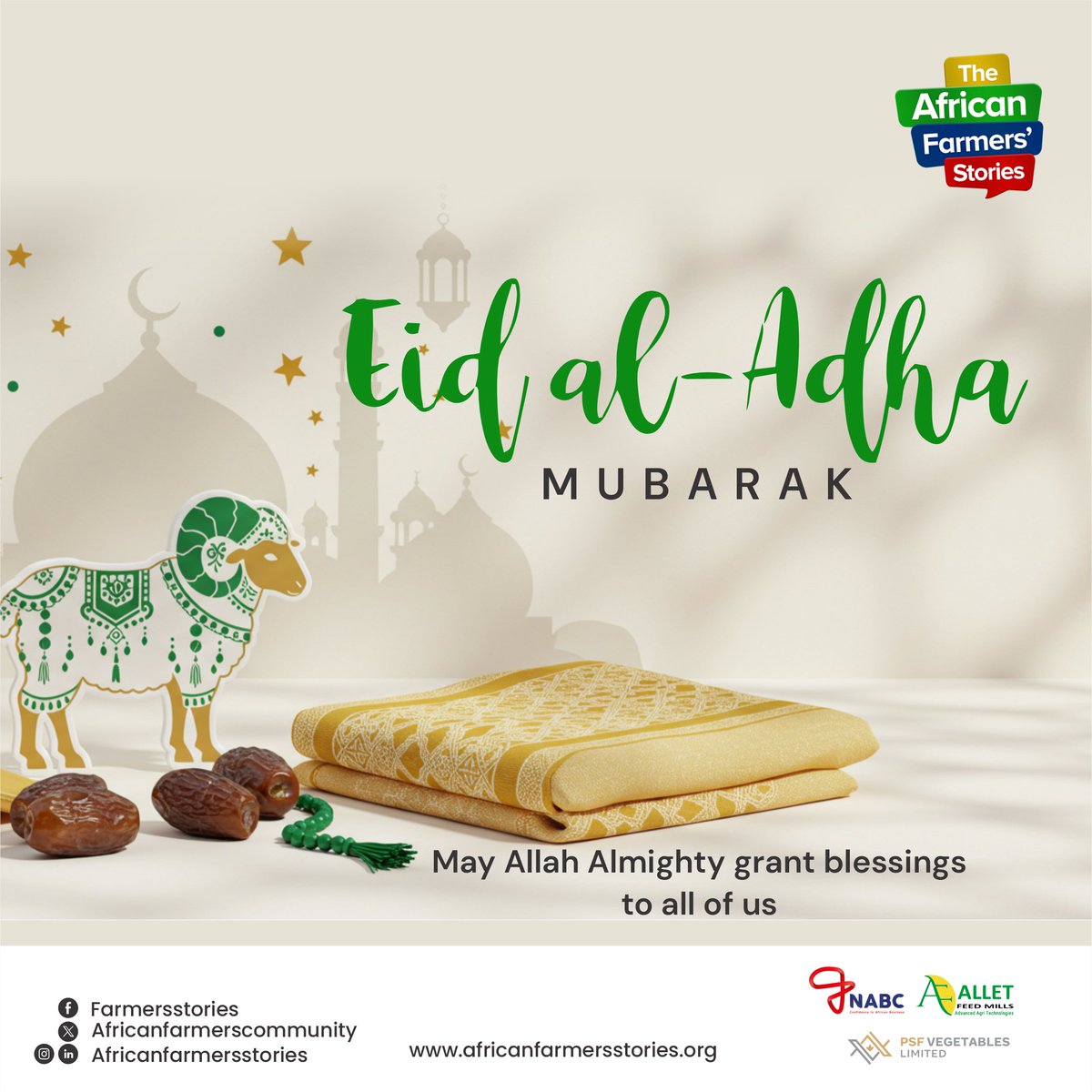 Eid el-Kabir reminds us of the values that also live in the soil.
To every agri-player who sows with hope — may your harvest be bountiful.

🌙 Eid Mubarak from all of us at African Farmers Stories

#EidMubarak #TAFSVoices #FarmingAndFaith #AfricanAgriculture