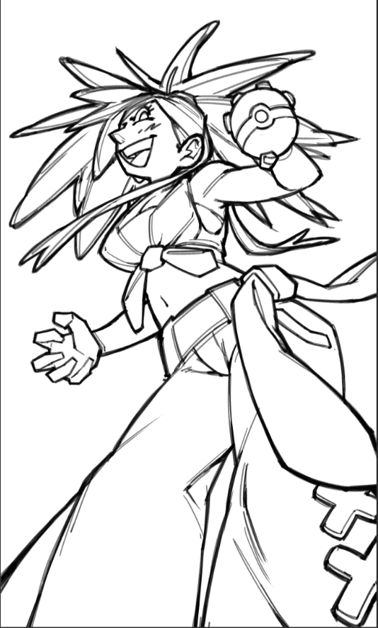 bomberbossart's tweet image. Flannery WIP🔥

#WIP #Pokemon #flannery