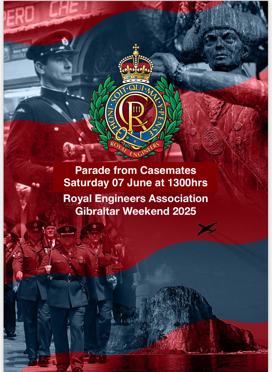 MOD Gibraltar (@modgibraltar) on Twitter photo Don’t forget to go down and support the Royal Engineers Association Parade today. 🎶🥁🇬🇮
<a href="/RockSappers/">Gibraltar Royal Engineers</a> <a href="/ReaController/">Royal Engineers Association</a>
#Gibraltar Don’t forget to go down and support the Royal Engineers Association Parade today. 🎶🥁🇬🇮
<a href="/RockSappers/">Gibraltar Royal Engineers</a> <a href="/ReaController/">Royal Engineers Association</a>
#Gibraltar