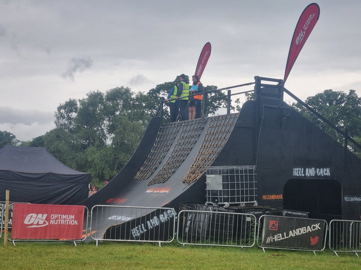 Critical care wellness week kicks off today with some physios participating in hell and back alongside our critical care colleagues #hellandback