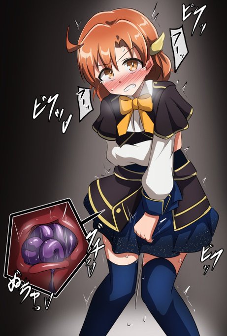 ミリマグ世界線の可奈ちゃん。直接転送する魔法。 #ミリエロ 