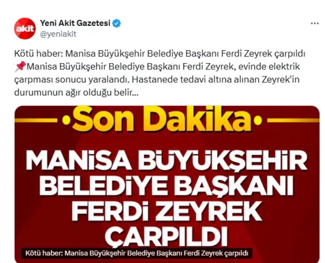 Gerici , yobaz gazetesi elektrik çarpması sonucu olan kazayı verme tarzları…
