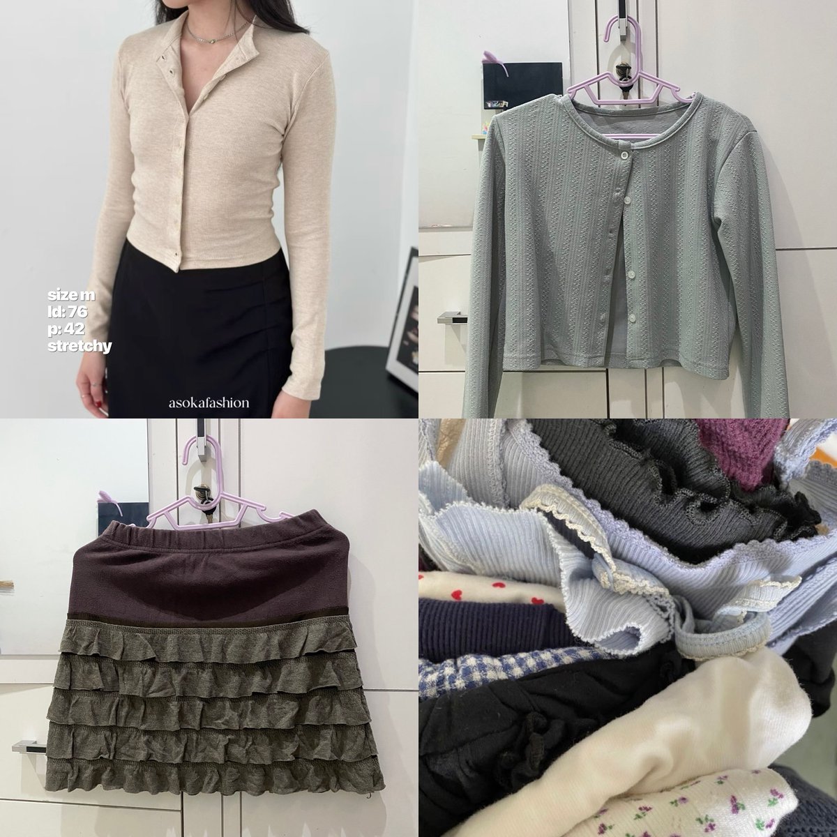 seotajin's tweet photo. wts preloved pl 📍 jaksel

branded slimfit, crop top, baby tee, dress, cardigan, outer rajut, rok pendek
the saem concealer correcting peach (2x pemakaian) 💸 50k

pashmina kaos :
jasmine biscuit (new) 💸 40k
sattka nutella (worn 1x) 💸 35k
sfgiandra item (worn 2x) 💸 30k https://t.co/xYacCZOt6O