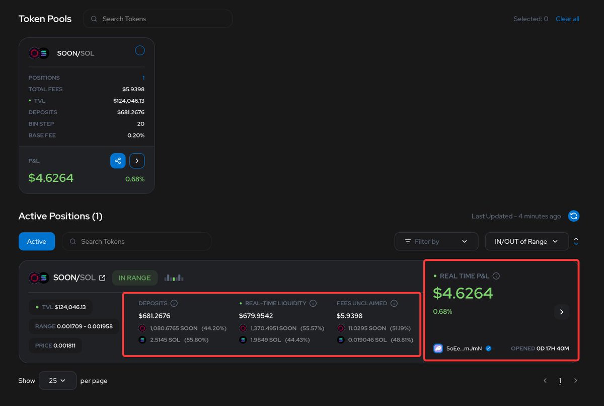 0x_xifeng's tweet photo. 体验了个meteora的LP管理工具 @UseUltraLP 

还算是有点用吧，可以统计到你初始存入LP的代币数量，然后现在的LP代币数量，这个LP是赚钱的还是亏钱的，数值是多少。

和官方的portfolio相比的话，就是数据更加清晰了一下，官方想去做的话也是完全可以做到的。

想体验的话需要去拿邀请码
1、打开网址：https://t.co/mNrhqsW1k3  然后申请waitlist
2、 官方会联系你，让你加入dc社区等
3、然后就会给你一个码，这就可以去体验了