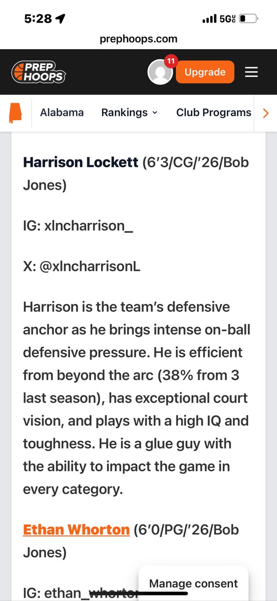 Harrison Lockett (@xlncharrisonl) on Twitter photo Bob Jones HS Preview…Full Article on Prep Hoops…
<a href="/BJHSbasketball/">BJHS basketball</a> <a href="/StarsNash_MBB/">STARS Basketball-UA RISE & PREMIER Teams (15U-17U)</a> <a href="/PrepHoopsAL/">Prep Hoops Alabama</a> <a href="/iball_tdb/">iBallTDB</a> <a href="/StrowShow_/">Jay-R Strowbridge</a> <a href="/PrepHoopsTN/">Prep Hoops Tennessee</a> <a href="/JUCOPLUG/">The JUCO Plug</a> <a href="/KevinMoses38/">Kevin Moses LLC</a> <a href="/BestofHSV/">Rocket City Hoop Scene</a> <a href="/aldotcomPreps/">AL.com H.S. Sports</a> <a href="/_coach_bell12/">Coach John Mark Bell</a> <a href="/jmorrison719/">James Morrison</a> <a href="/holdenmobley4/">Holden Mobley</a> <a href="/UndiscoverHoops/">Undiscovered Recruits</a> <a href="/TDrakeBasktball/">Terry Drake</a> <a href="/coach_iball/">Derik Williams</a> Bob Jones HS Preview…Full Article on Prep Hoops…
<a href="/BJHSbasketball/">BJHS basketball</a> <a href="/StarsNash_MBB/">STARS Basketball-UA RISE & PREMIER Teams (15U-17U)</a> <a href="/PrepHoopsAL/">Prep Hoops Alabama</a> <a href="/iball_tdb/">iBallTDB</a> <a href="/StrowShow_/">Jay-R Strowbridge</a> <a href="/PrepHoopsTN/">Prep Hoops Tennessee</a> <a href="/JUCOPLUG/">The JUCO Plug</a> <a href="/KevinMoses38/">Kevin Moses LLC</a> <a href="/BestofHSV/">Rocket City Hoop Scene</a> <a href="/aldotcomPreps/">AL.com H.S. Sports</a> <a href="/_coach_bell12/">Coach John Mark Bell</a> <a href="/jmorrison719/">James Morrison</a> <a href="/holdenmobley4/">Holden Mobley</a> <a href="/UndiscoverHoops/">Undiscovered Recruits</a> <a href="/TDrakeBasktball/">Terry Drake</a> <a href="/coach_iball/">Derik Williams</a>