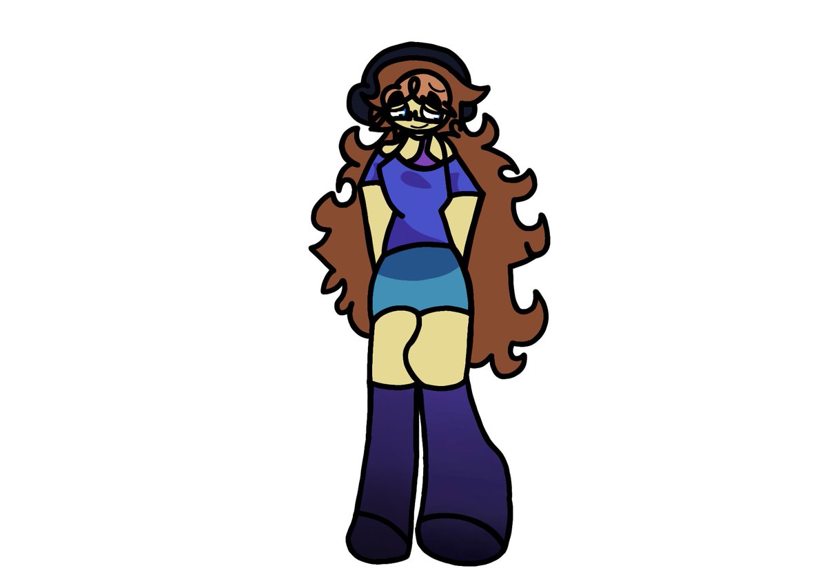 SabinaHora19763's tweet image. (Twenty-eight time posting here!) My drawing of my persona, Sabrina in Dandy's World! (Sabrina in Dandy's World version was made by me!)