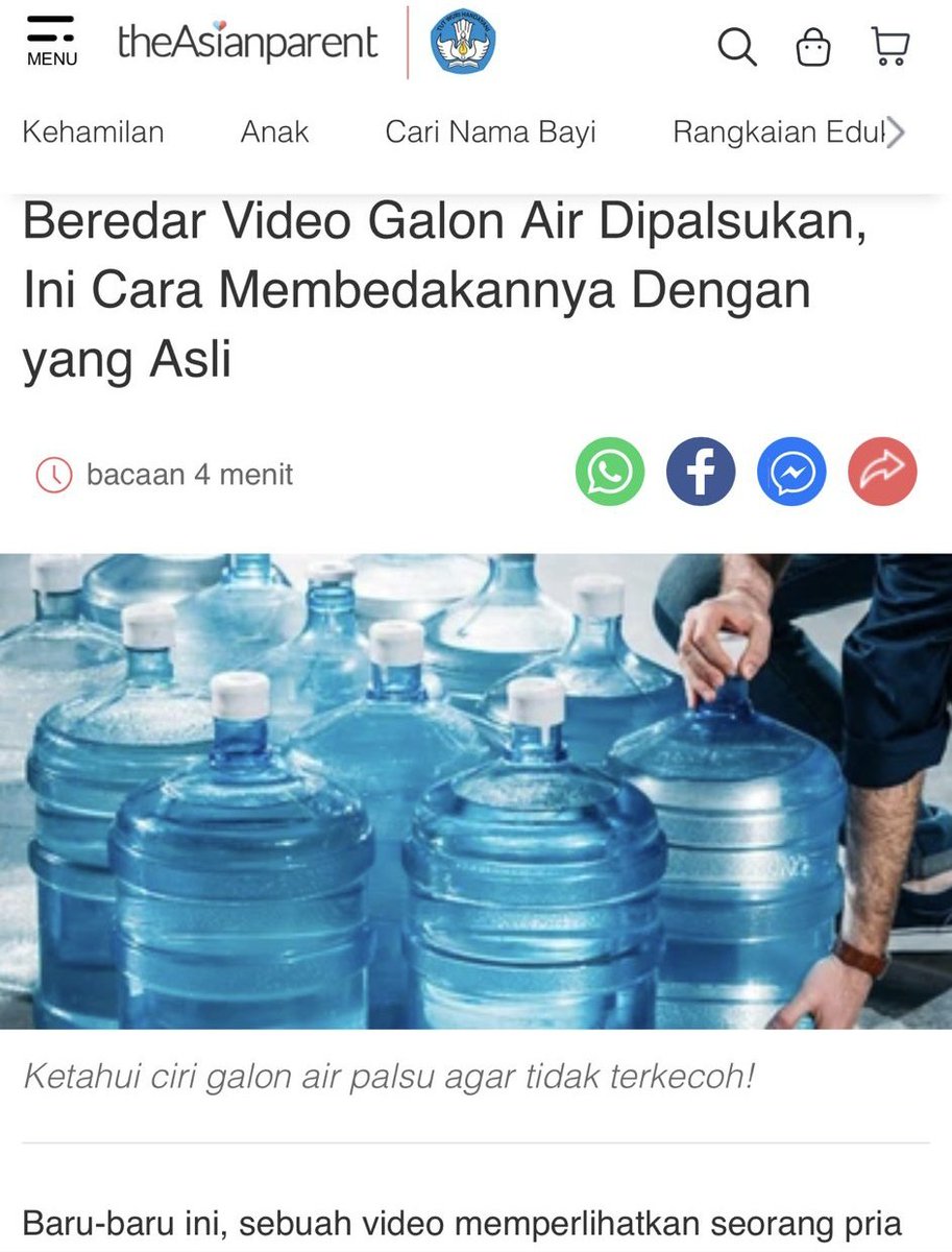 Nih ya, daripada ribet mending cek coding buat mastiin galonnya asli 

id.theasianparent.com/ciri-galon-air…