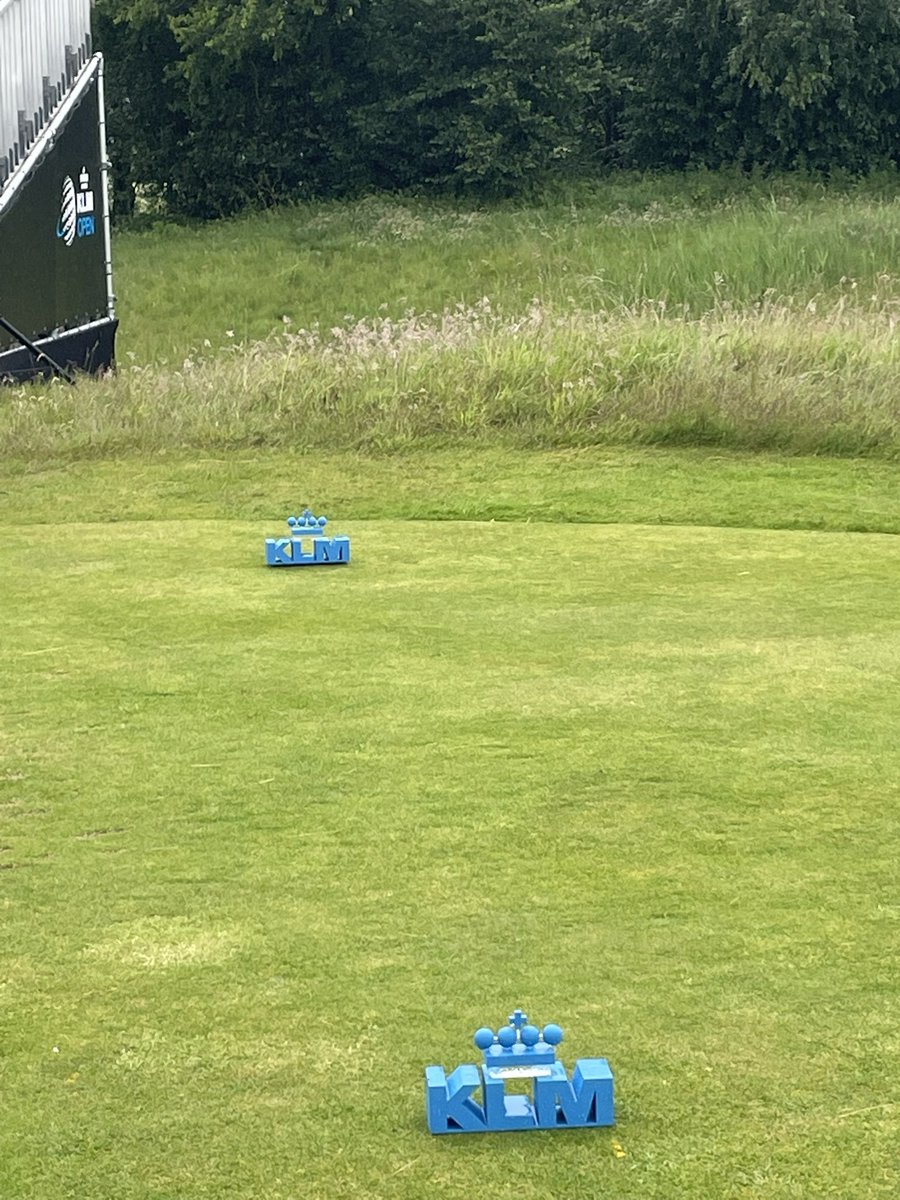 A bit wet at the KLM Open today but I’m looking forward to checking out the course.