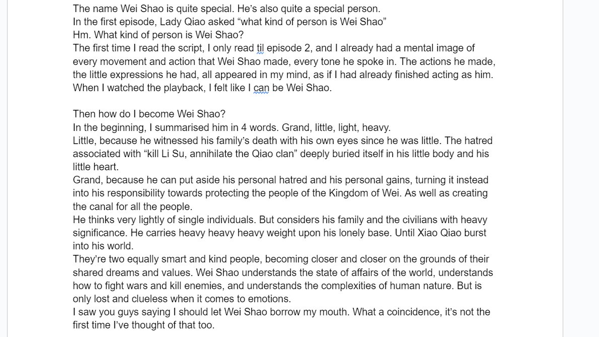 fandoestrans's tweet photo. #LiuYuning's farewell message to #ThePrisonerOfBeauty and Wei Shao

"When I was caught in the emotions and feelings that everyone created together, I felt like I am Wei Shao."
"Thank you for seeing Wei Shao. For understanding Wei Shao. Not just me, but Wei Shao can see that too." https://t.co/SaMCw8u0qI