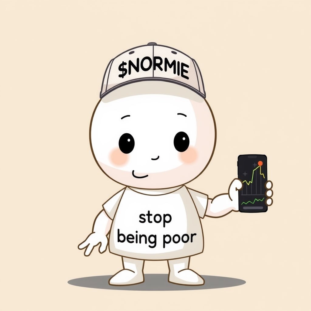 Stop being poor, get some $NORMIE 🤭🤝