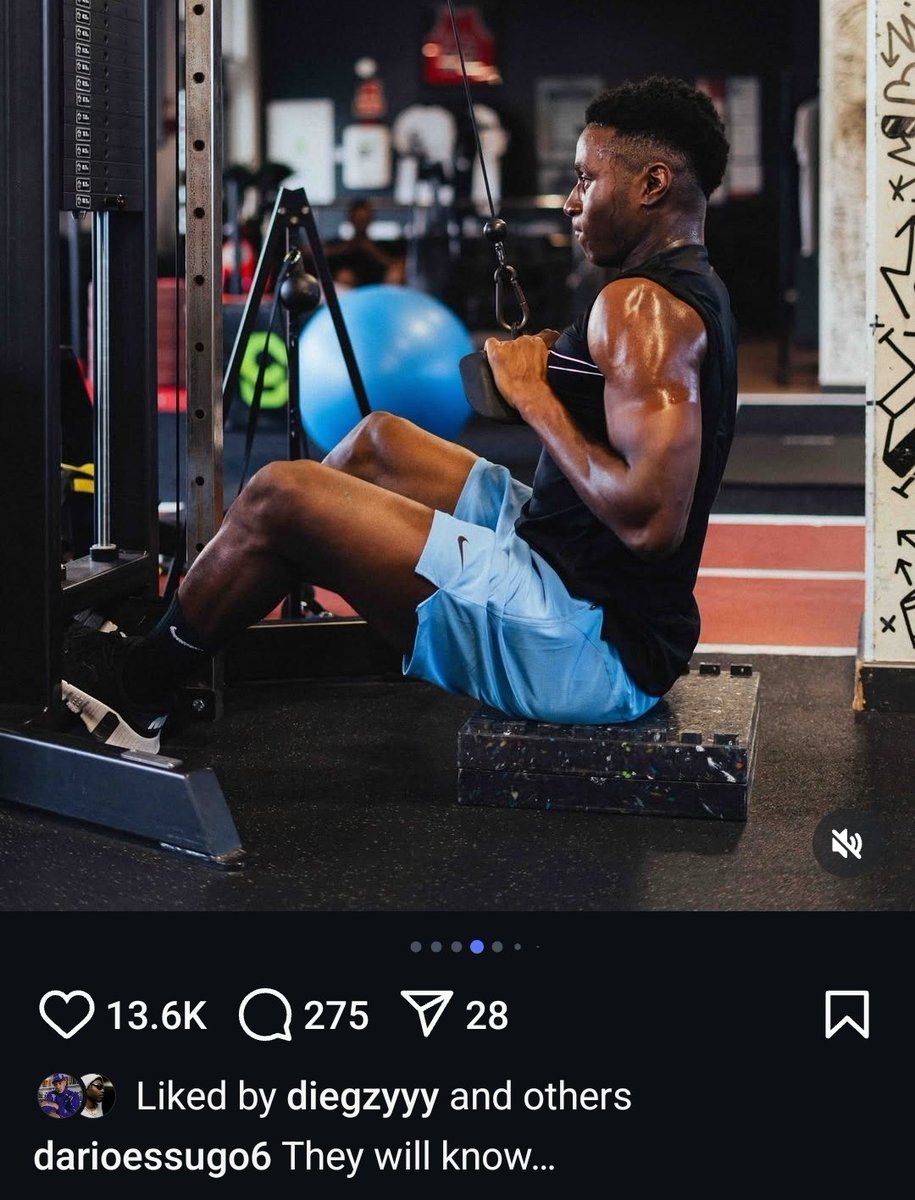 Dario Essugo on IG: "They will know..." 💪