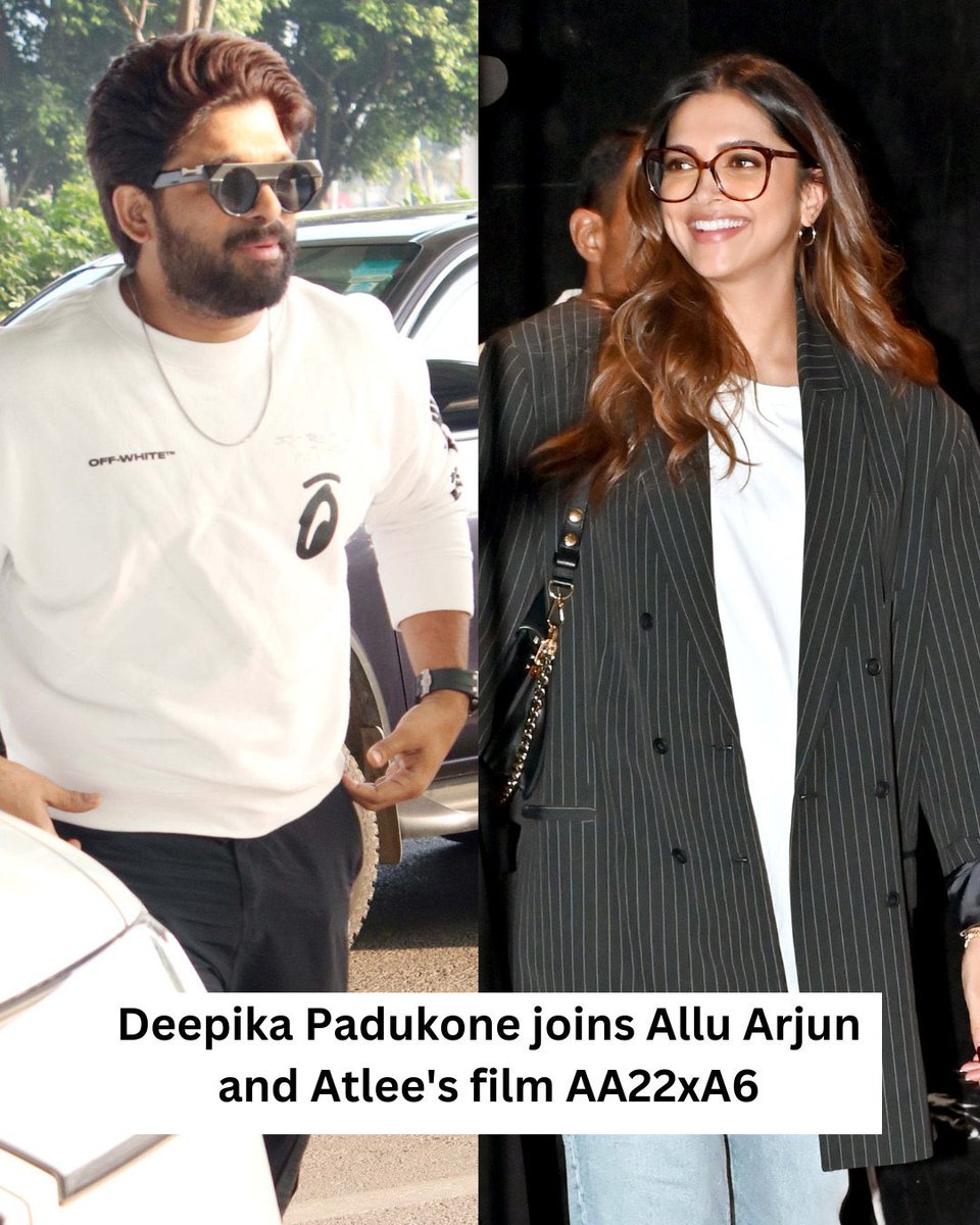 #DeepikaPadukone has teamed up with #AlluArjun &amp; #Atlee for a Telugu film #AA22xA6 

#AA22 #trending