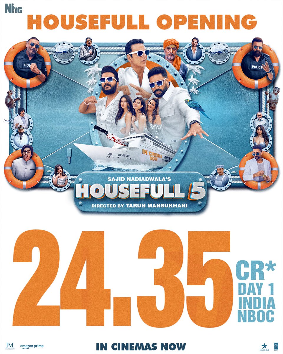 Simran Singh (@filmysingh13) on Twitter photo Yeh public hai, yeh sab jaanti hai, public hai! Negativity sach ke aage nahi nikal sakti
Aaj #AkshayKumar𓃵 ke fans ne haters ko burnol ka supply bhej dena chaiye.
I'm happy that #Housefull5 took such good opening
It's a big win for team <a href="/akshaykumar/">Akshay Kumar</a> <a href="/juniorbachchan/">Abhishek 𝐁𝐚𝐜𝐡𝐜𝐡𝐚𝐧</a> <a href="/Riteishd/">Riteish Deshmukh</a> Yeh public hai, yeh sab jaanti hai, public hai! Negativity sach ke aage nahi nikal sakti
Aaj #AkshayKumar𓃵 ke fans ne haters ko burnol ka supply bhej dena chaiye.
I'm happy that #Housefull5 took such good opening
It's a big win for team <a href="/akshaykumar/">Akshay Kumar</a> <a href="/juniorbachchan/">Abhishek 𝐁𝐚𝐜𝐡𝐜𝐡𝐚𝐧</a> <a href="/Riteishd/">Riteish Deshmukh</a>