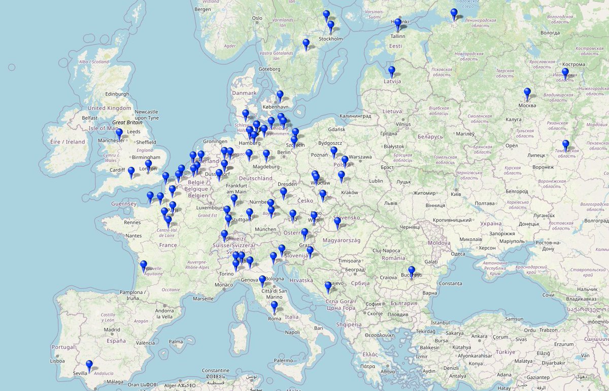 onlmaps's tweet image. Churches taller than 100 metres in Europe