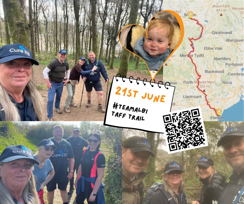 CureEBorg's tweet image. This month...
#TeamAbe are breaking in to teams, each walking 30-60km, to total the length of the UK in 24 hours justgiving.com/team/abewalk20…
#TeamAlbi are hiking the 55 mile Taff Trail while other members of the team are running or cycling 50km justgiving.com/team/teamalbi-…