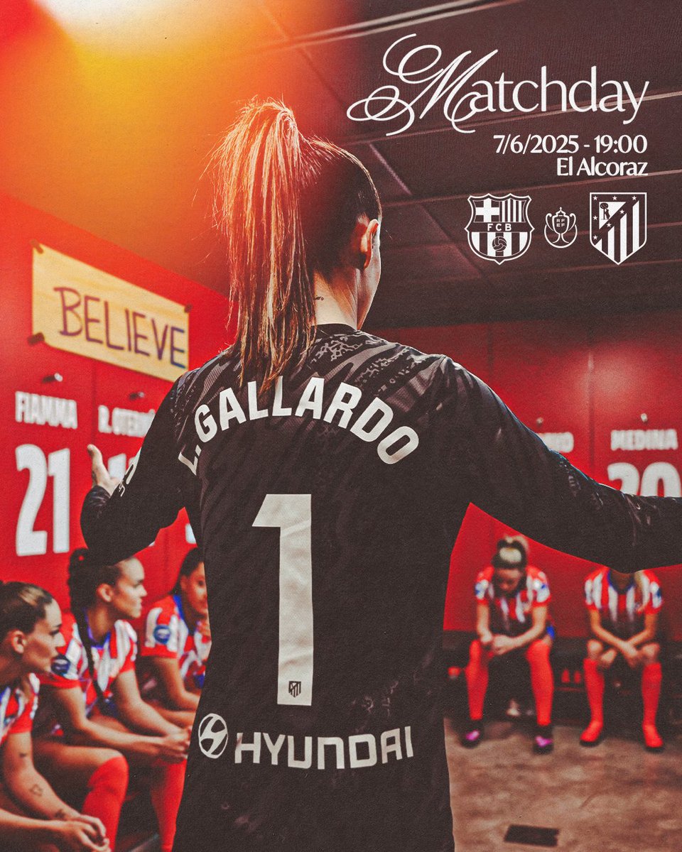 Malam ini adalah final Copa de la Reina.

Barcelona akan bertemu Atletico Madrid di Final dan kick off mulai pukul 00:00 WIB.

Gunakan VPN Spanyol buat akses RTVE Play: rtve.es/play/videos/di…