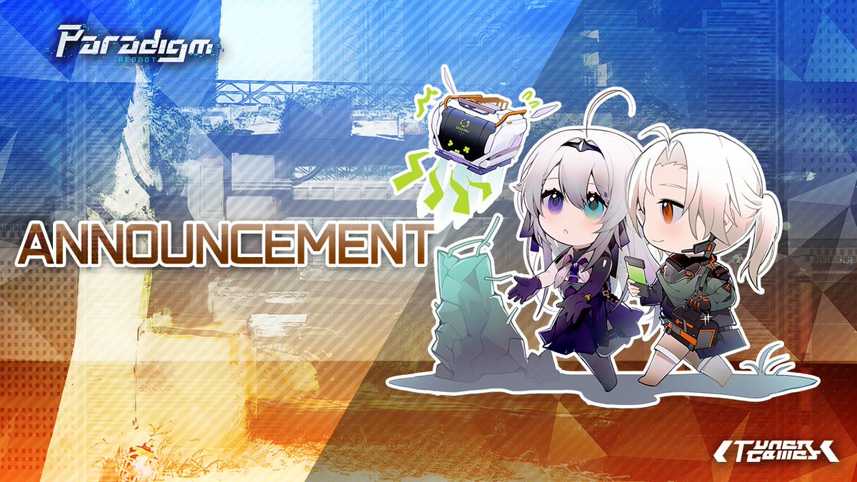ParadigmReboot's tweet image. [v3.9.1 Update]

v3.9.1 is now released, this update contains the following fix:

- Fixed the bug that some collections were misconfigured causing the collection switch function is disabled.

To ensure the game experience, this update is a [Mandory Update]. Please get the newest…