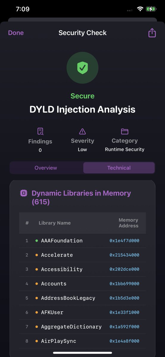iSecureOS, my iOS Security checking tool, is making a comeback!

iSecureOS v2.0 will be released soon with support for all devices on iOS 18.5 and lower. No Jailbreak needed. 

You can check the security of your device, find jailbreak or exploit residue, check for injections,