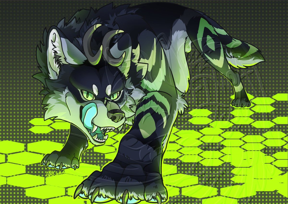 【驚喜包委託】
大壞狼已經準備好大鬧一番
你有足夠能耐可以撐到下半場嗎😏？

#furry #furryart #Commission #commisionart #kemono #ケモノ