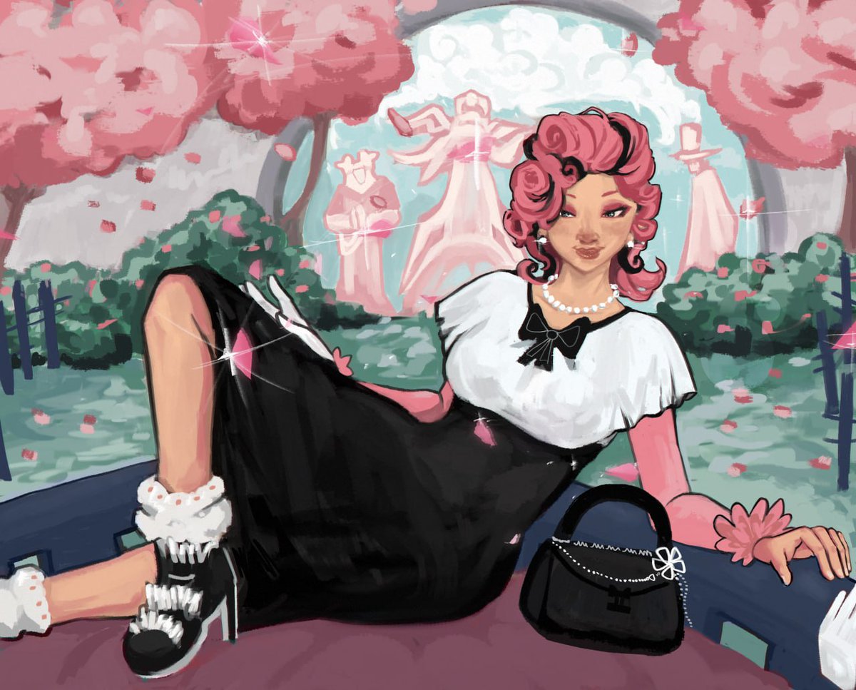 unsatNerine's tweet photo. "Don't mind my familiars." 

Miss maam looks storybook material over here mhm yes yes

#visualnovel #oc #digitalart https://t.co/1r6LQrVW5j