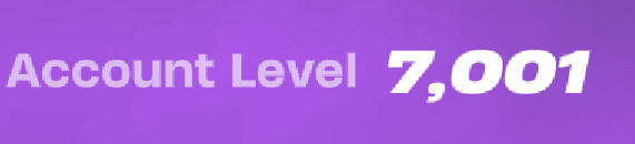 RFTspaz's tweet photo. Finally level 7000!!. @Fortnite #8years #Fortnite #accountlevel https://t.co/8e9EeRxIRp