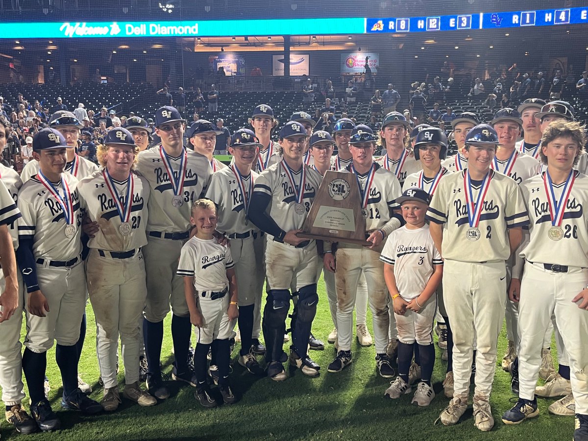 Mr. Bowtie's Texas High School Sports Machine (@mrbowtie1982) on Twitter photo Smithson Valley poses with the 5A runner up trophy after falling 8-1 to Aledo. 1st SA school to appear in UIL final in FB & baseball in same year. Full wrap this weekend sponsored by Marco Crawford Law, McCombs Ford West & Make Wellness!
<a href="/McCombsWestFord/">McCombs Ford West</a> <a href="/HenryFinley14/">Henry Finley</a> Smithson Valley poses with the 5A runner up trophy after falling 8-1 to Aledo. 1st SA school to appear in UIL final in FB & baseball in same year. Full wrap this weekend sponsored by Marco Crawford Law, McCombs Ford West & Make Wellness!
<a href="/McCombsWestFord/">McCombs Ford West</a> <a href="/HenryFinley14/">Henry Finley</a>