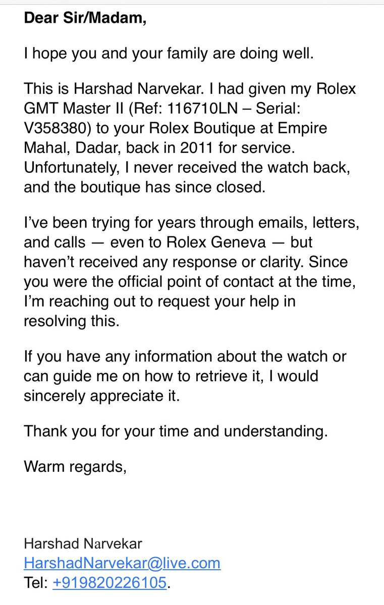 HarshadNarvekr's tweet photo. @ROLEX https://t.co/JwM28BLj2G