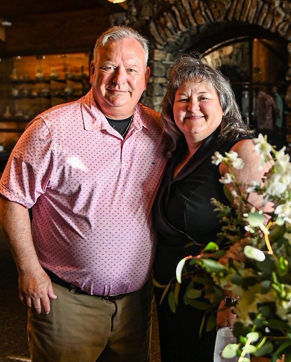 GeauxIna's tweet photo. Happy 33rd Anniversary to Brant and I! What a wonderful way to celebrate at Logan’s rehearsal dinner on the night before he will marry his love, Caitlin Guice ! 🎊❤️💍 @BigCedarLodge https://t.co/NQSMQqqYYS
