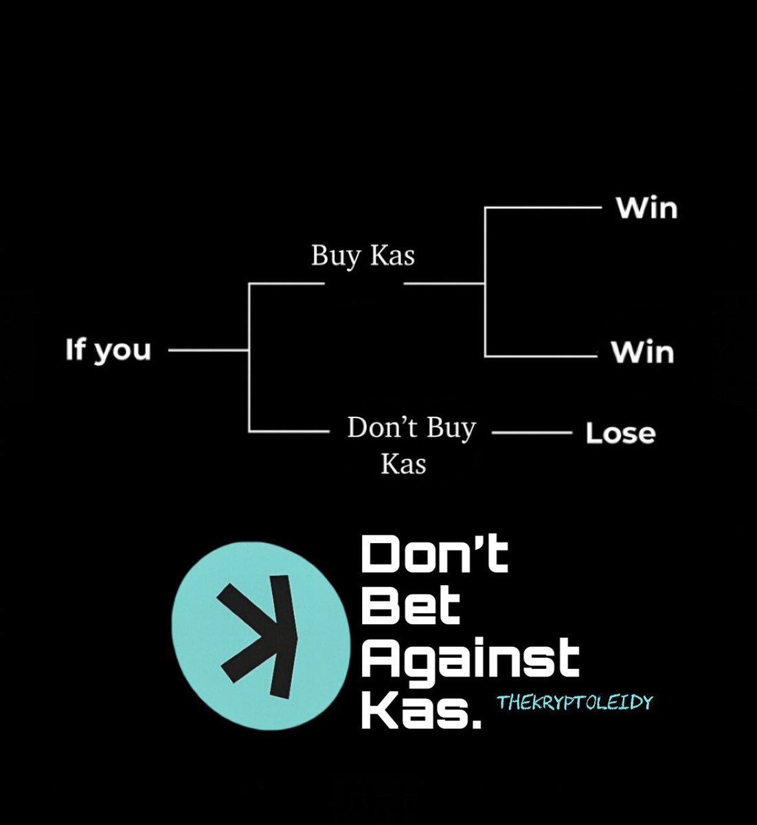 “Not holding Kas is the real gamble.”🎲

$Kas
#Kaspa