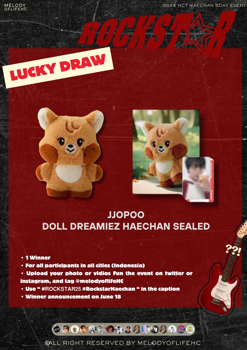 melodyoflifeHC's tweet photo. 𝟮𝟬𝟮𝟱 𝗕𝗜𝗥𝗧𝗛𝗗𝗔𝗬 𝗘𝗩𝗘���𝗧 𝗛𝗔𝗘𝗖𝗛𝗔𝗡

✩🎤🎸🎵🎧✩

LUCKY DRAW 🎁

come on, join to get the lucky draw ‼️🤩

• tnc on pict

#𝗥𝗢𝗖𝗞𝗦𝗧𝗔𝗥𝟮𝟱 #RockstarHaechan
#HAECHAN #해찬 
#NCT https://t.co/CF2UQG4YG9