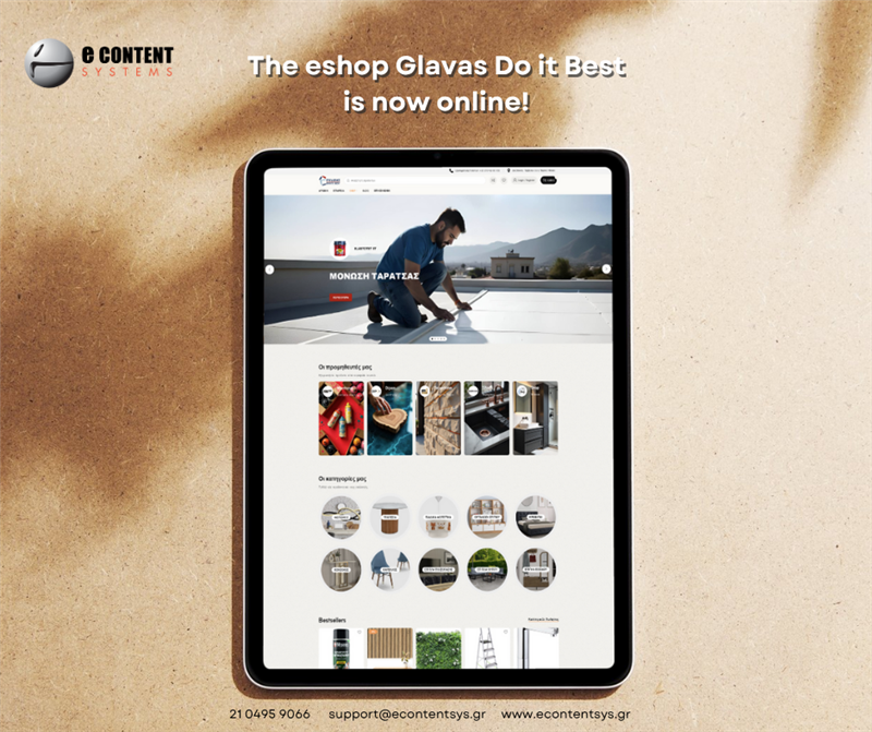 EcontentSystem's tweet image. Το eshop  Glavas Do It Best είναι πλέον online!
Ανακαίνιση σπιτιού, εργαλεία, χρώματα, είδη ξυλείας και οικοδομικά υλικά — όλα πλέον διαθέσιμα με ένα κλικ.
 doitbest.gr

#Econtent_Systems #websites #eshops #digitalmarketing #hosting #technicalsupport #mobileapps