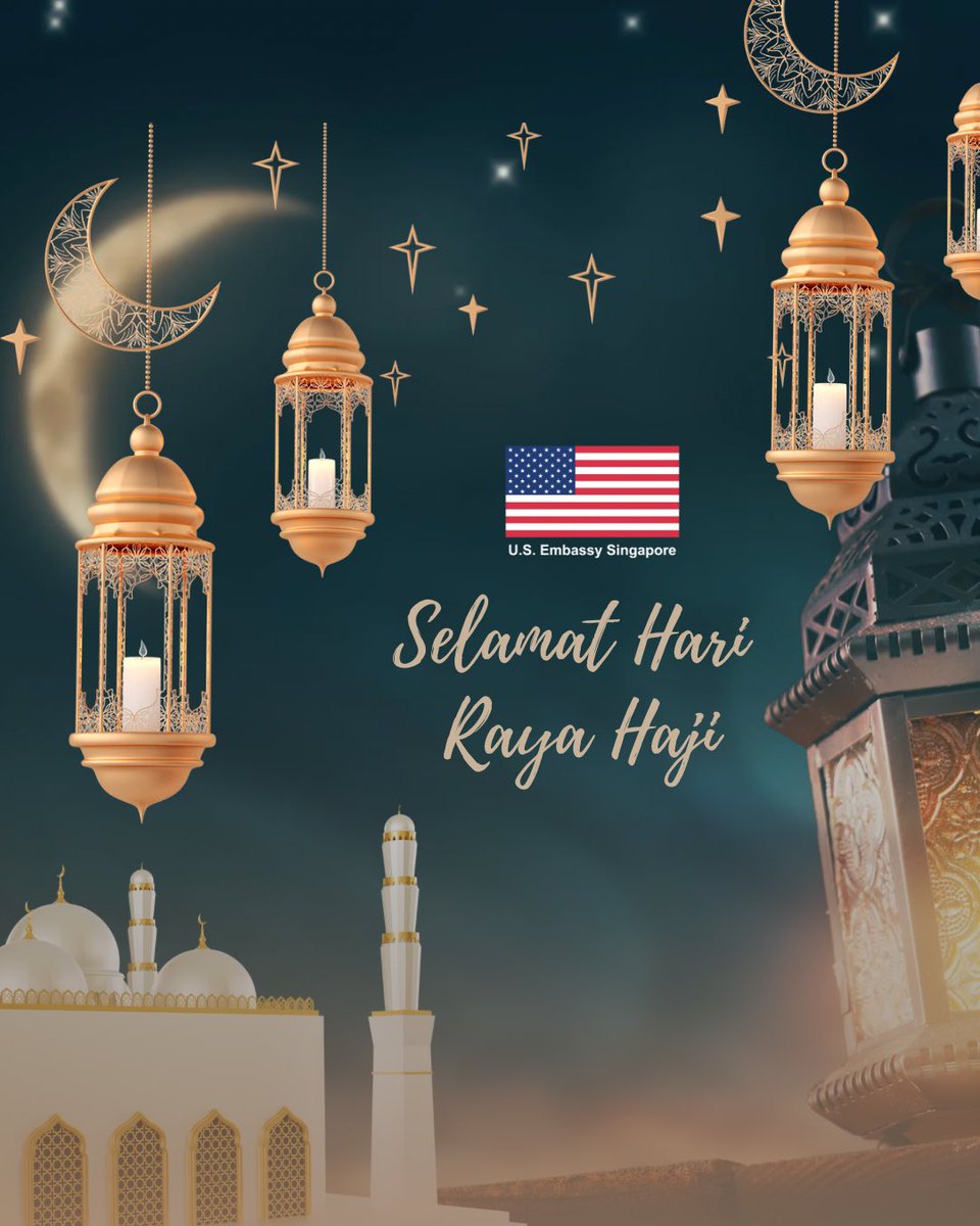 Selamat Hari Raya Haji to our Muslim friends in the United States and Singapore. Along with our Singaporean partners and the Muslim community, we celebrate the values of sacrifice, reflection, and unity that this day represents.