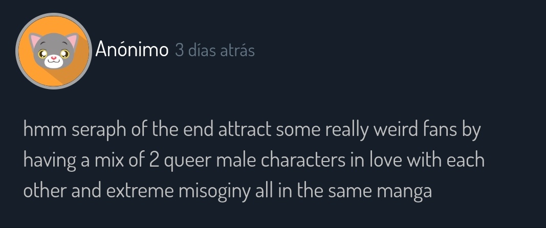 ConfSeraph's tweet photo. Me da mucha risa cuando le dicen el nombre en ingles no se por que 

Trad ↓ https://t.co/c6LuSuIGRD
