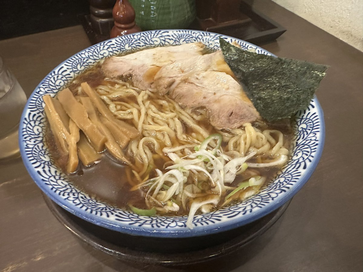 藤とら　冷たい中華蕎麦　まじうまい