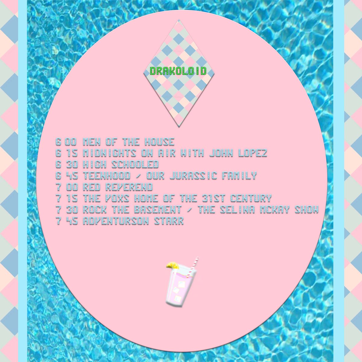 Drakoloid's tweet photo. Drakoloid Summer 2025 Livestream Schedule! On days when theres new episodes of other shows it will change up! This is the standard schedule as of June 2025! Thanks for tuning into Drakoloid Summer! 🌞 #summer #summerlovin #animation #webseries #happy #picoftheday https://t.co/yFnLkd8Wnc