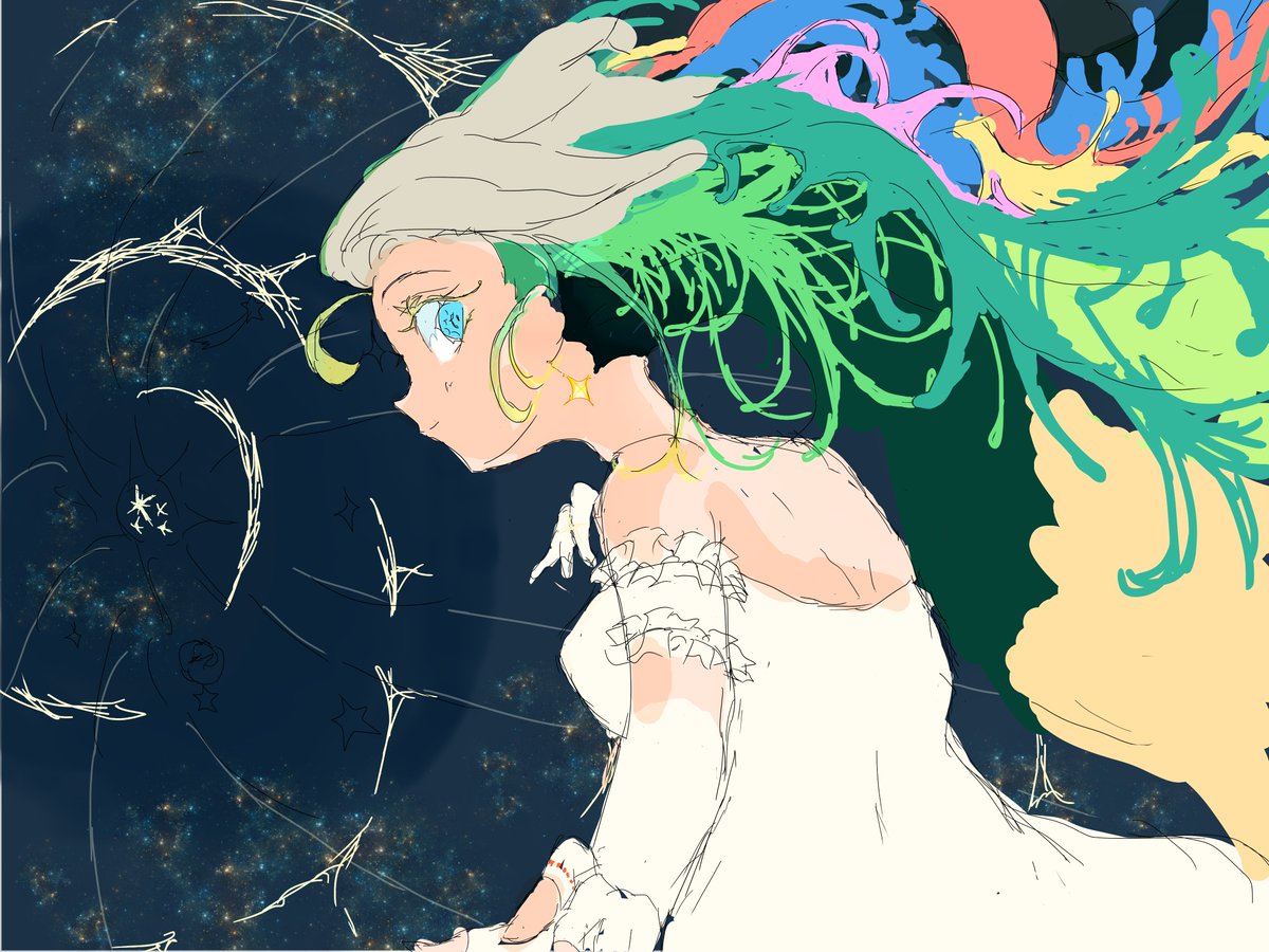 オリジナルキャラクター創作絵です　#初夏の創作クラスターフォロー祭り 　＃イラスト　＃ART　#illustration #一次創作　＃オリジナル　#絵描きさんとつながりたい 　＃デジタル　＃ART祭　#春の創作クラスタフォロー祭り