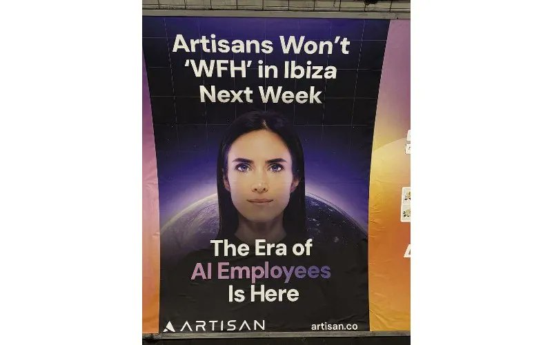 AnandPanna1's tweet image. 🚨5 June 25 : Artisan AI : ‘Stop hiring humans’ ads cause outrage in London
businesscloud.co.uk/news/artisan-a…

📌Artisan CEO Jaspar Carmichael-Jack replaces himself with an AI
businesscloud.co.uk/news/artisan-c…

#AlienIntelligence #BeastSystem