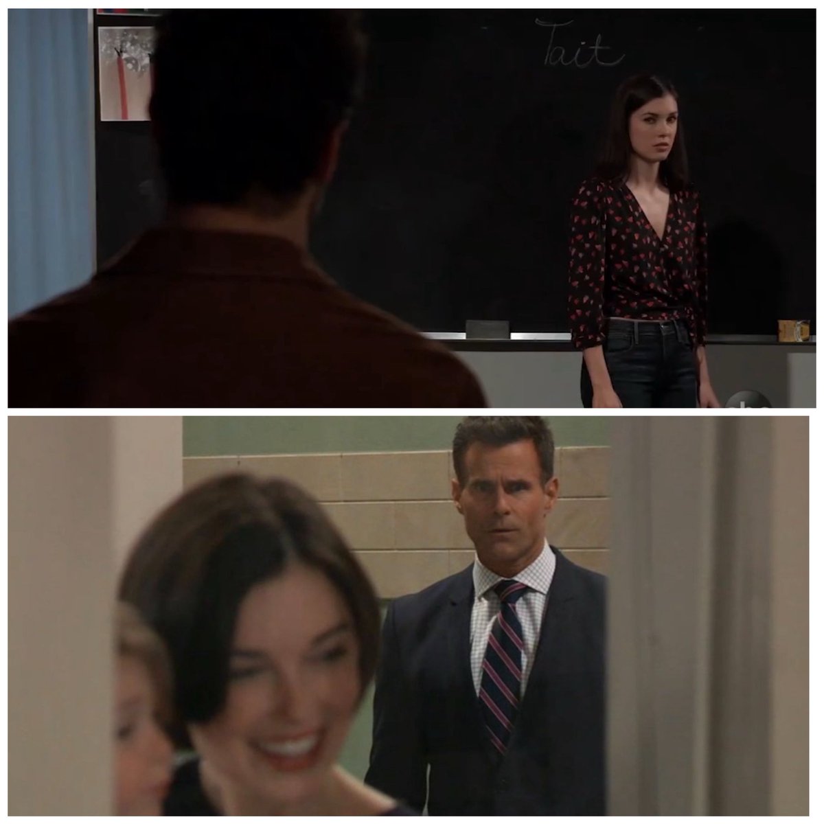 GHFan10130's tweet photo. The exact same creepy energy 😬 #GH https://t.co/8zz1WlneNL