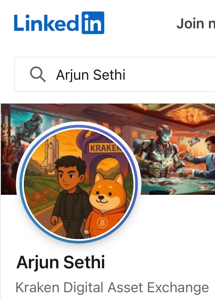 Vincent (Cryptolution) 👑 (@cryptolution101) on Twitter photo 🚨JUST IN: <a href="/arjunsethi/">Arjun Sethi</a> (Co-CEO, <a href="/krakenfx/">Kraken Exchange</a>) changes PFP with $DOG cameo on X and LinkedIn. 🚨JUST IN: <a href="/arjunsethi/">Arjun Sethi</a> (Co-CEO, <a href="/krakenfx/">Kraken Exchange</a>) changes PFP with $DOG cameo on X and LinkedIn.