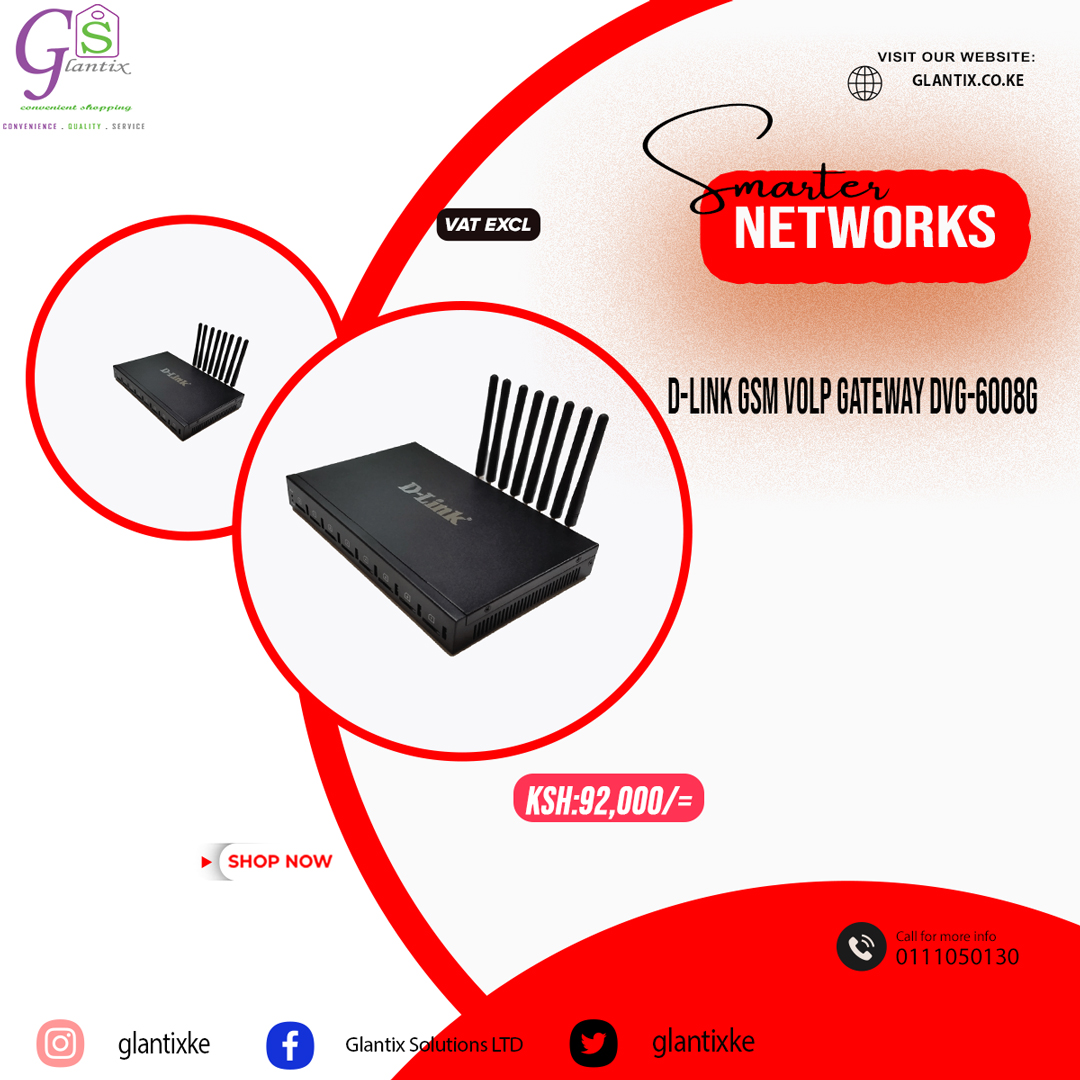glantixke's tweet photo. 🔗 Streamline Your Business Communication with D-Link!
From IP phones to PBX and GSM gateways, D-Link brings smart, scalable VoIP solutions:
✅ High-quality voice
✅ Cost-efficient connectivity
✅ Scalable for SMBs & enterprises
#DLinkVoIP #BusinessCommunication #IPPBX #GSMGateway #VoIPSolutions #IPPhones
🛒 Upgrade your telecom game today! https://t.co/5Jj6m1QiOa