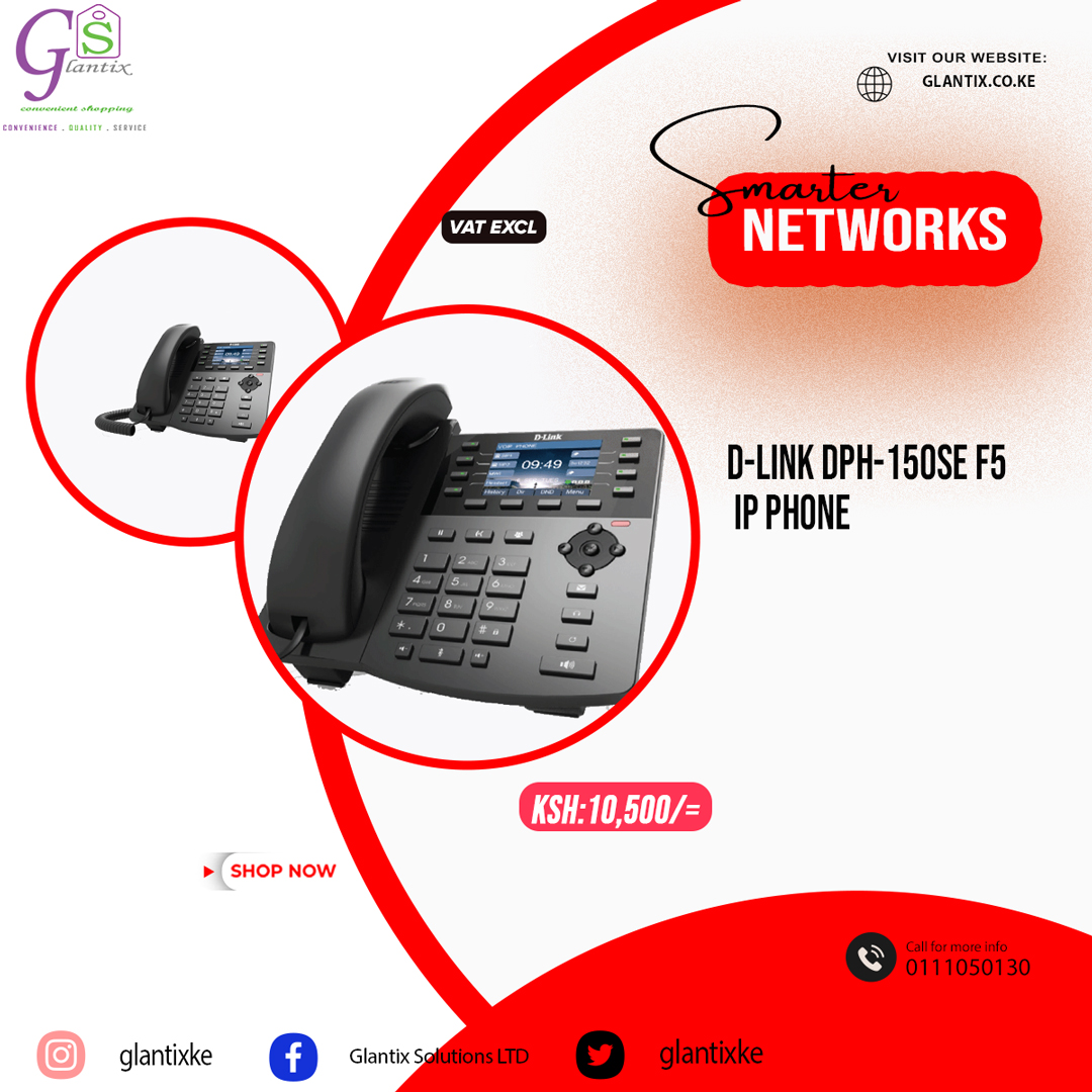 glantixke's tweet photo. 🔗 Streamline Your Business Communication with D-Link!
From IP phones to PBX and GSM gateways, D-Link brings smart, scalable VoIP solutions:
✅ High-quality voice
✅ Cost-efficient connectivity
✅ Scalable for SMBs & enterprises
#DLinkVoIP #BusinessCommunication #IPPBX #GSMGateway #VoIPSolutions #IPPhones
🛒 Upgrade your telecom game today! https://t.co/5Jj6m1QiOa