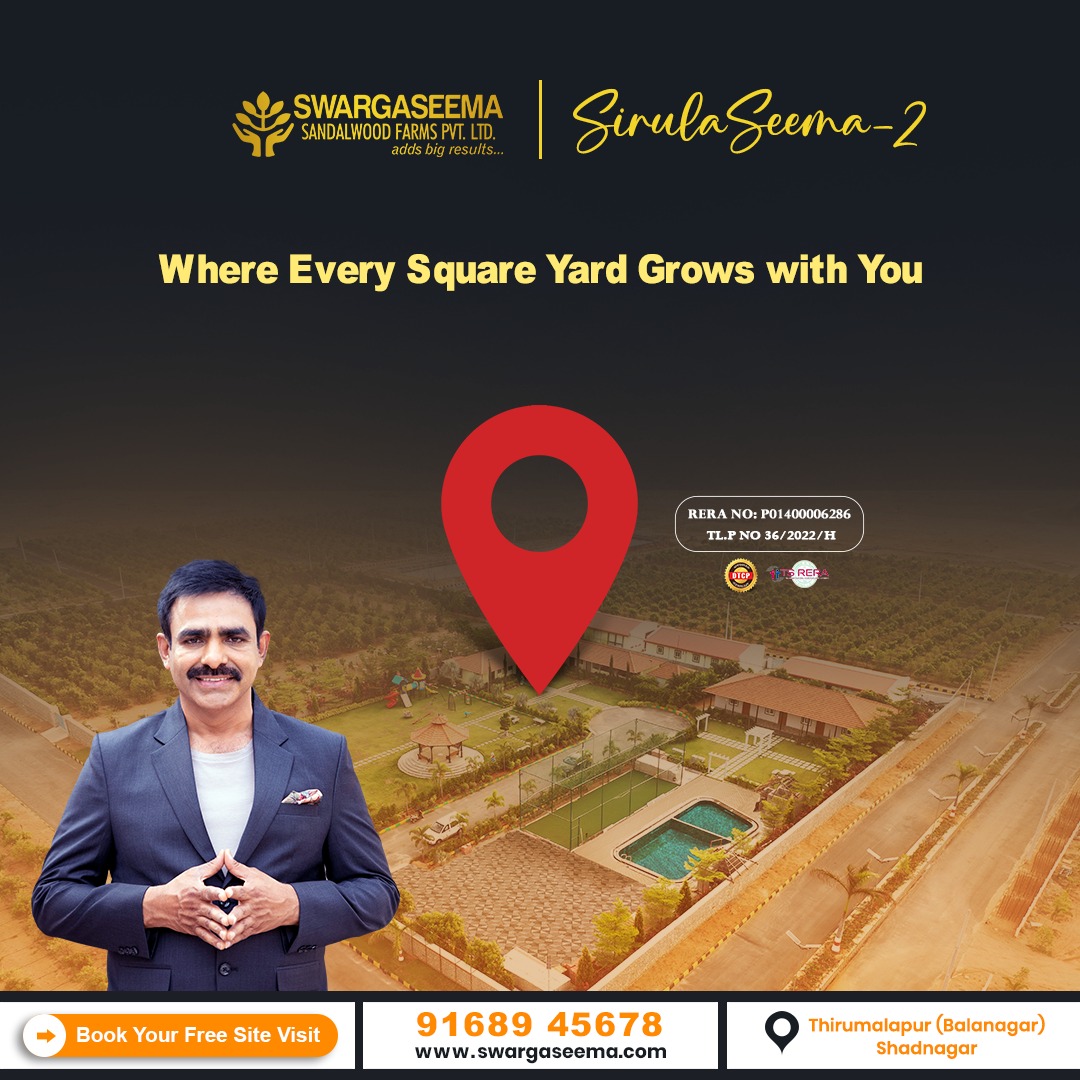 swargaseema's tweet image. A peaceful location for your dream home and a smart investment for your future.

Discover Our DTCP-approved plots at Sirulaseema 2, surrounded by greenary near Shadnagar. 

Book your free site visit Or call us.
#swargaseema #sirulaseema2 #shadnagarplots #dtcpplots