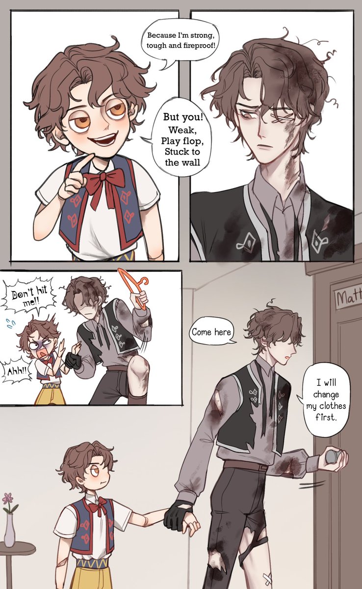 hazelheart_9's tweet photo. (1/2) short comic ❤️ FloriMatt ❤️ the door

#IdentityV #第五人格 #アイデンティティv https://t.co/EoKRvo7nqk