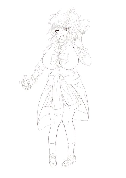 WIP
よっし、線画と下塗り出来た!
細かい塗り残しはまた帰ってきてからやって、それから塗りに入る 