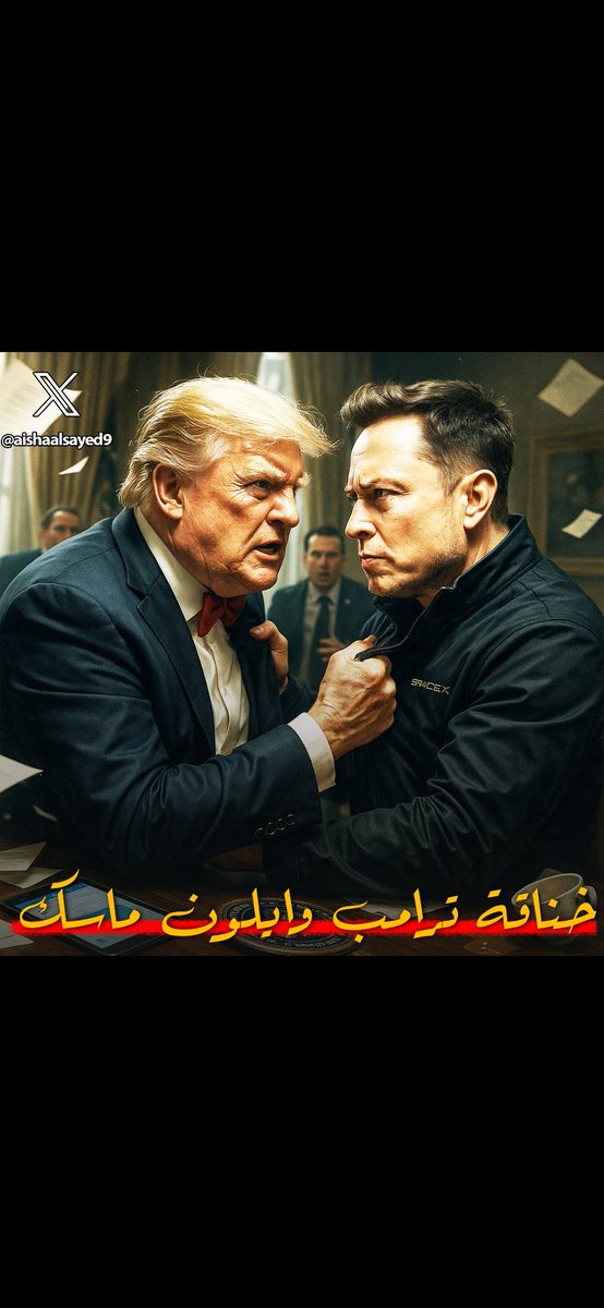 سقط (ماسك) الإدارة الأمريكية وظهر الوجه الحقيقي ‘أغنى رجل ماليا في مواجهة اقوى رجل سياسيا فهل ينتصر الأقوى ويدفع بخصمه للإفلاس ام ينتصر الأغنى ويسقط خصمه سياسيا ‘جولة ترامب الخليجية تقلت جيبه وقوت قلبه على ماسك.