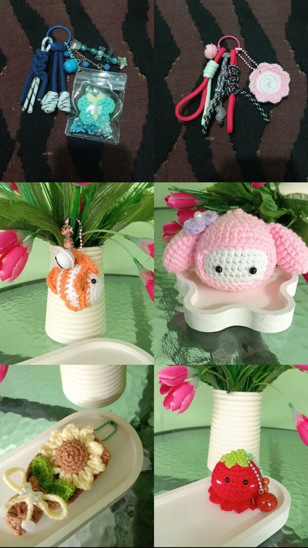 Hello sells ! 
aku jualan gantungan kunci lucu nih kayak kamu><, cocok buat hadiah kado, atau self-reward karena kamu deserve yang gemes-gemes><
 harga start 10k-25k aja guys, buruan di order sebelum kehabisan
drop @ kalau kamu tertarik yaa💖
@/whoskyy___
